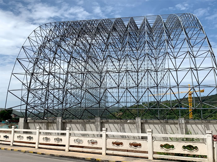 松原山寨矿储煤棚网架